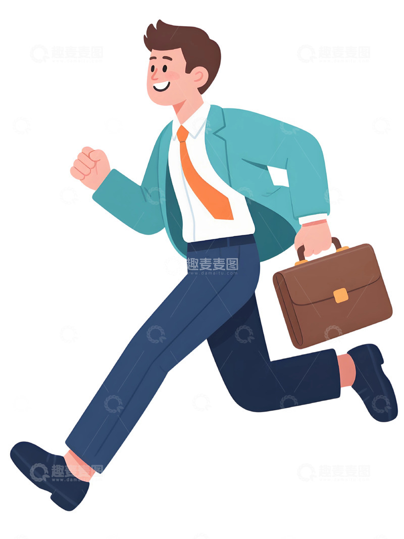 高清大图下载【趣麦麦图】上班人物插画素材50