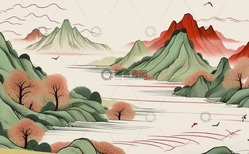 高清大图下载【趣麦麦图】-深山山峰风景