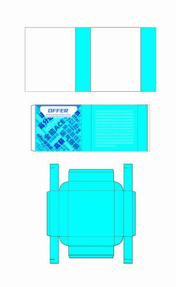 卡通包装礼盒飞机盒刀版模板