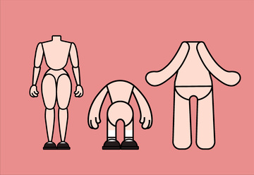 人物插画模型手办IP