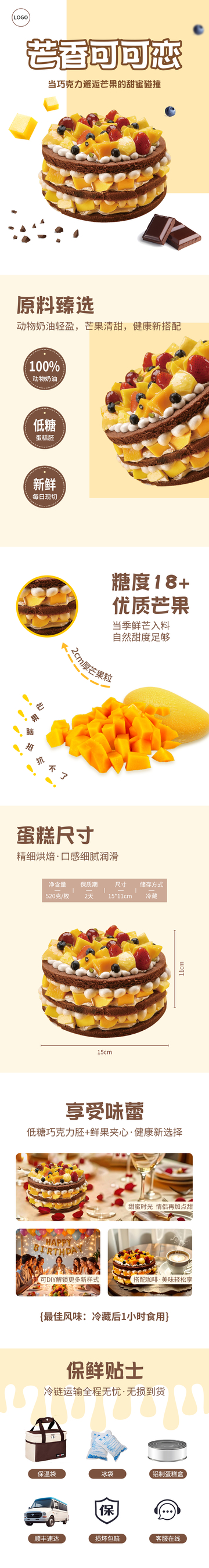 甜品蛋糕详情页