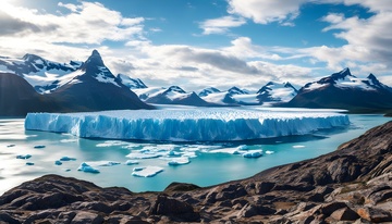 冰川湖泊雪山交织的自然壮美之景