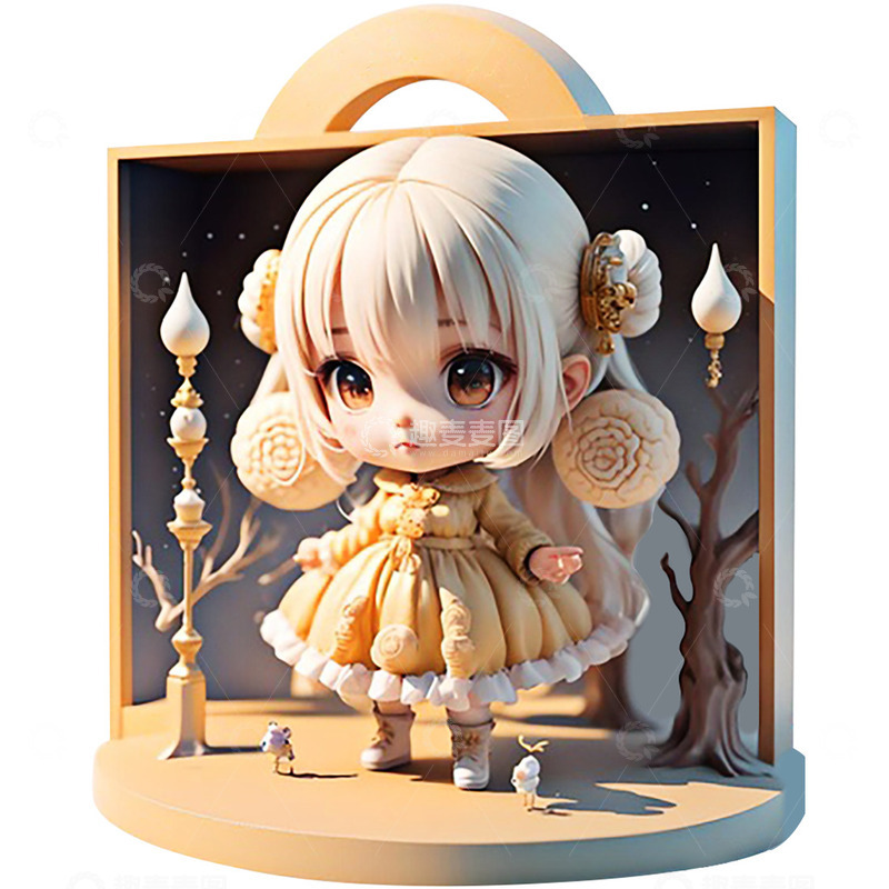 高清大图下载【趣麦麦图】小女孩AI素材8