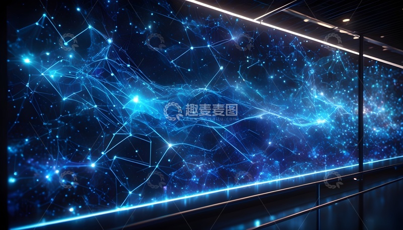 科技感光效网络背景图
