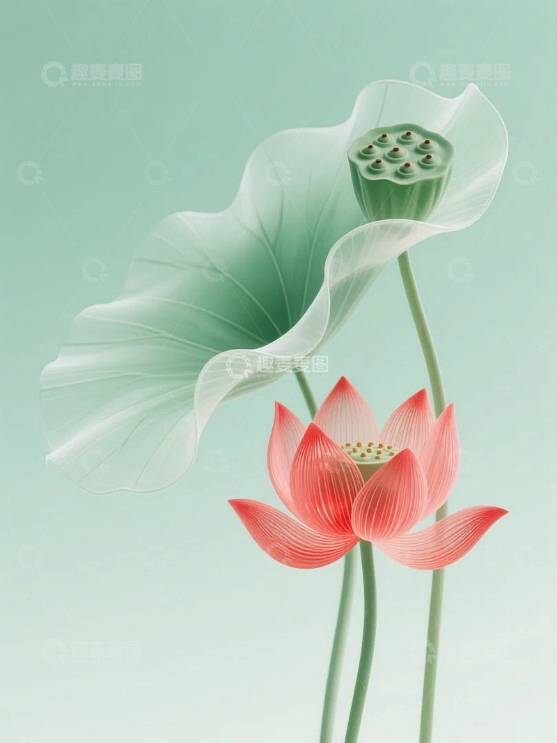 夏天荷花荷叶031