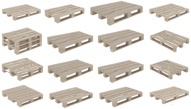 高清大图下载【趣麦麦图】多种角度木制托盘3D模型
