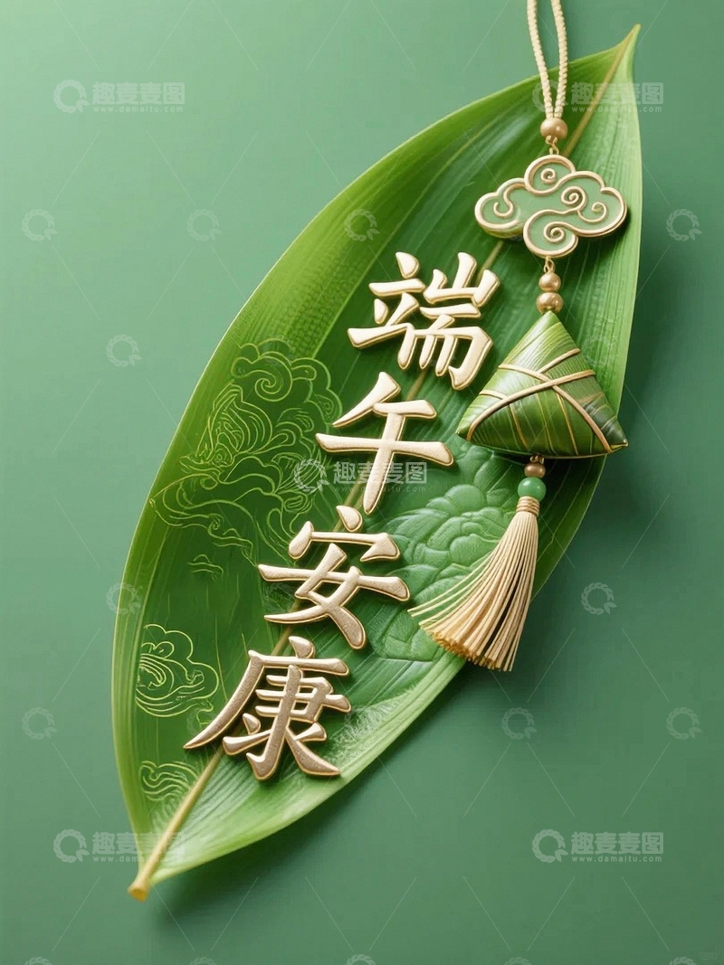高清大图下载【趣麦麦图】端午海报背景01