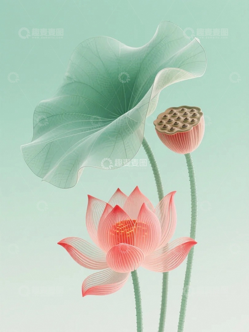 夏天荷花荷叶02