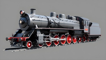 经典蒸汽火车头模型展示