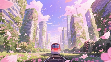 火车列车轨道