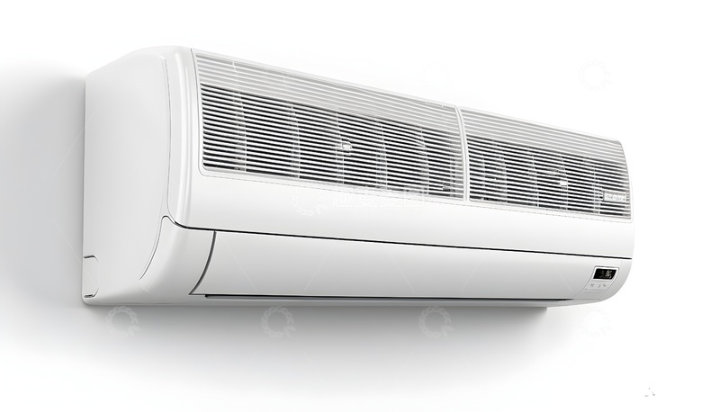 高清大图下载【趣麦麦图】白色壁挂式空调简洁现代设计