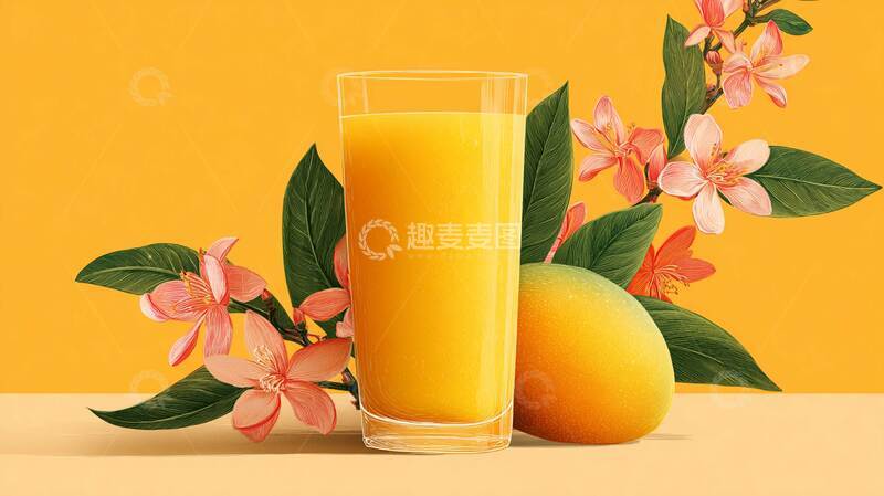 芒果汁  润喉  甘润 
