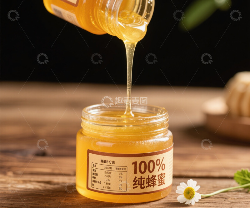 高清大图下载【趣麦麦图】蜂蜜 罐子 摄影图片