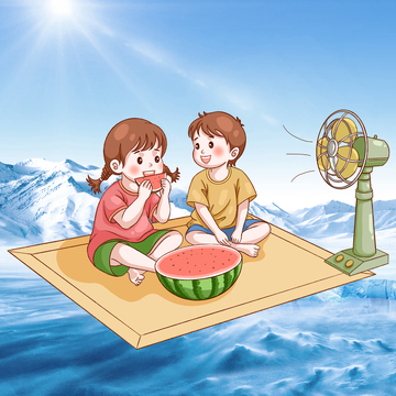 夏天西瓜解暑头像