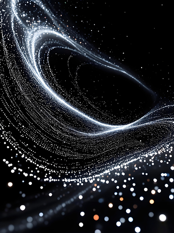 房地产高级质感金色粒子黑金邀请函背景4