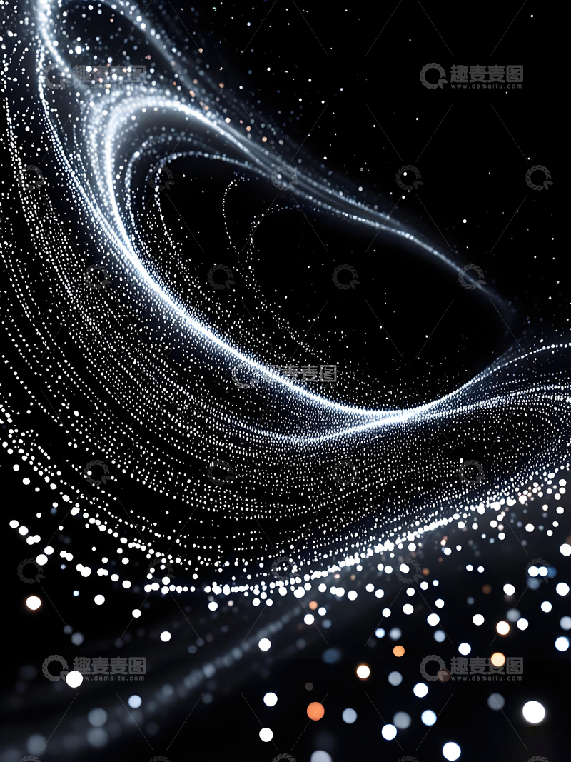 源文件下载【趣麦麦图】房地产高级质感金色粒子黑金邀请函背景4