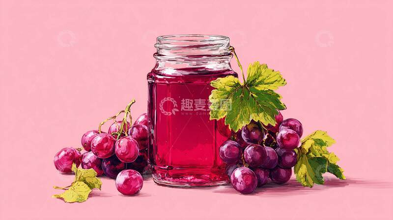 高清大图下载【趣麦麦图】葡萄汁  鲜甜  酸甜  