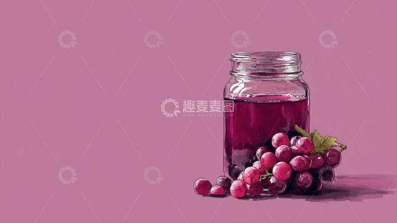 高清大图下载【趣麦麦图】葡萄汁  果香  芳香