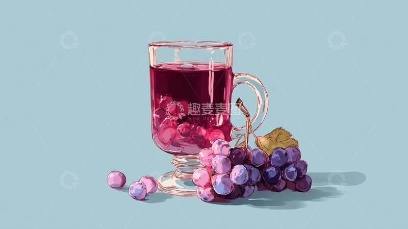 高清大图下载【趣麦麦图】葡萄汁  清新  浓郁