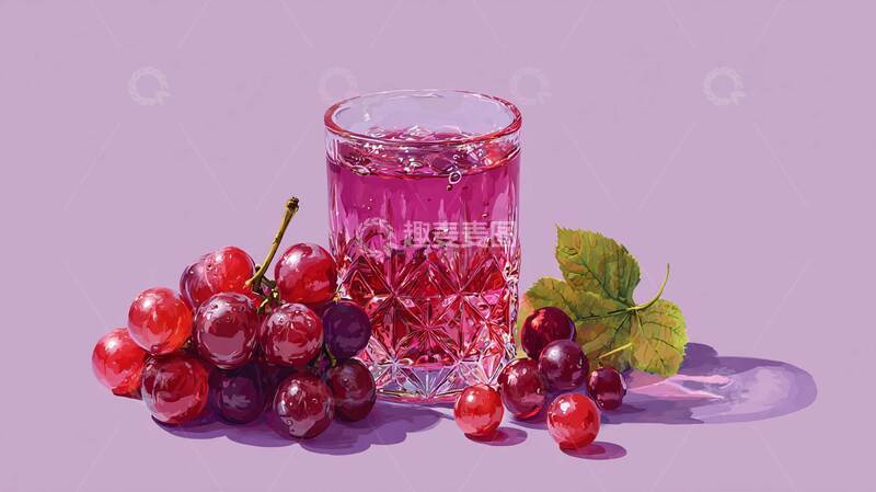 高清大图下载【趣麦麦图】葡萄汁  清甜  蜜甜  