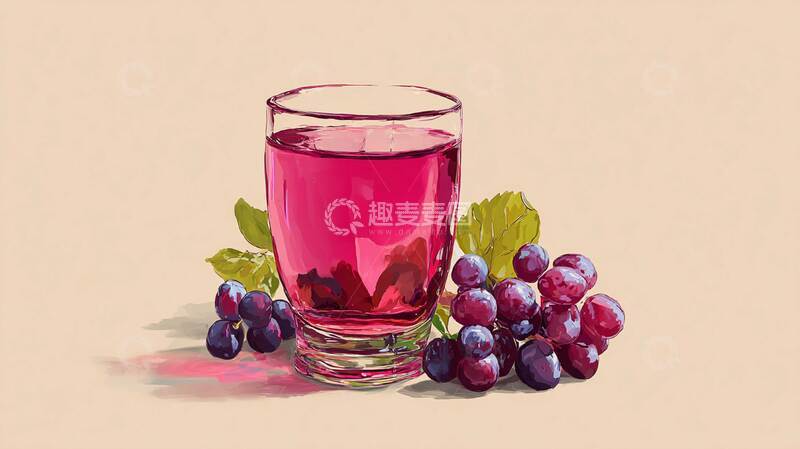 高清大图下载【趣麦麦图】葡萄汁  顺滑  细腻