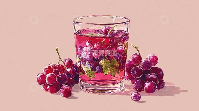 高清大图下载【趣麦麦图】葡萄汁  清甜  鲜甜  