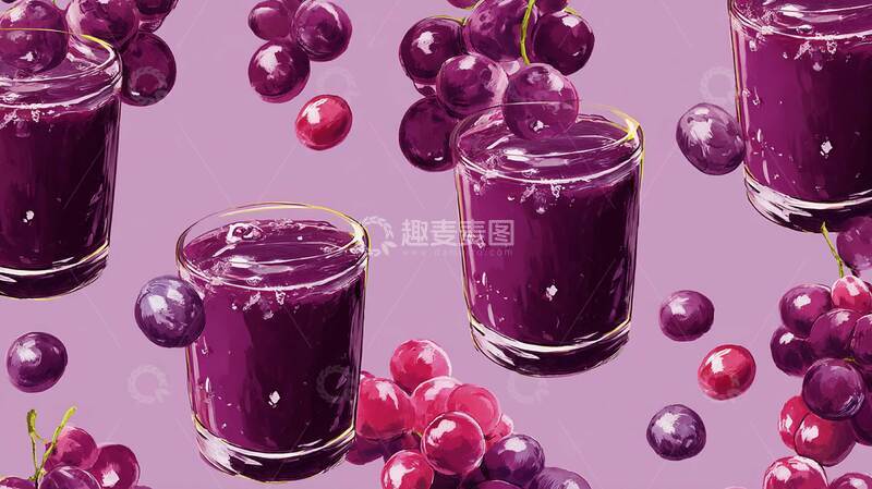 高清大图下载【趣麦麦图】葡萄汁  香醇  芳香 