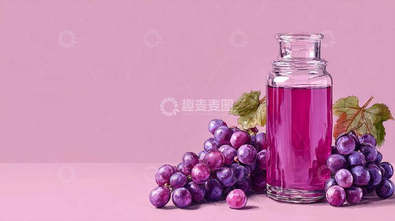 高清大图下载【趣麦麦图】葡萄汁  浓郁  柔滑