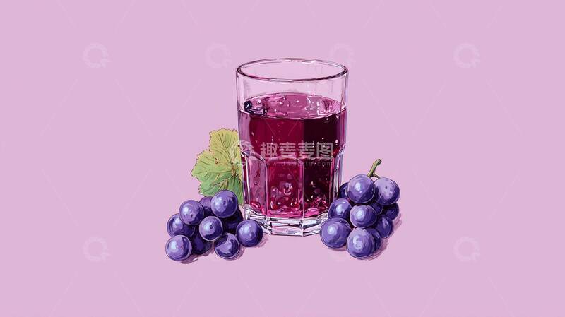 高清大图下载【趣麦麦图】葡萄汁  顺滑  饱满