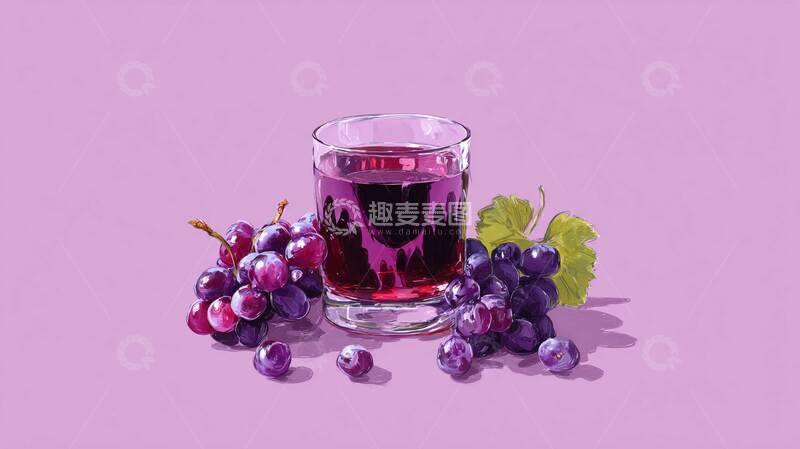 高清大图下载【趣麦麦图】葡萄汁  果香  清芬  