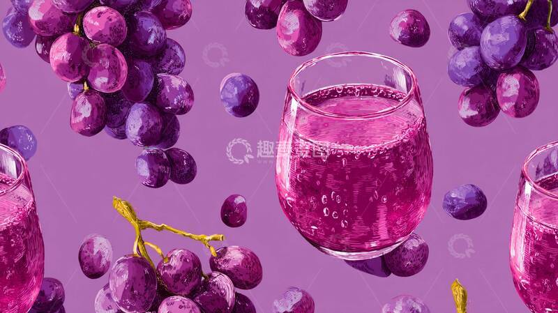 高清大图下载【趣麦麦图】葡萄汁  顺滑  浓郁