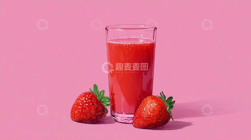 高清大图下载【趣麦麦图】草莓汁  香甜  甜馥 