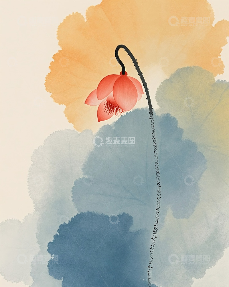 高清大图下载【趣麦麦图】中式荷花素材图片