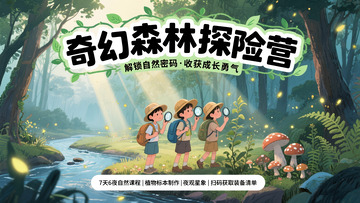 夏令营招生宣传海报