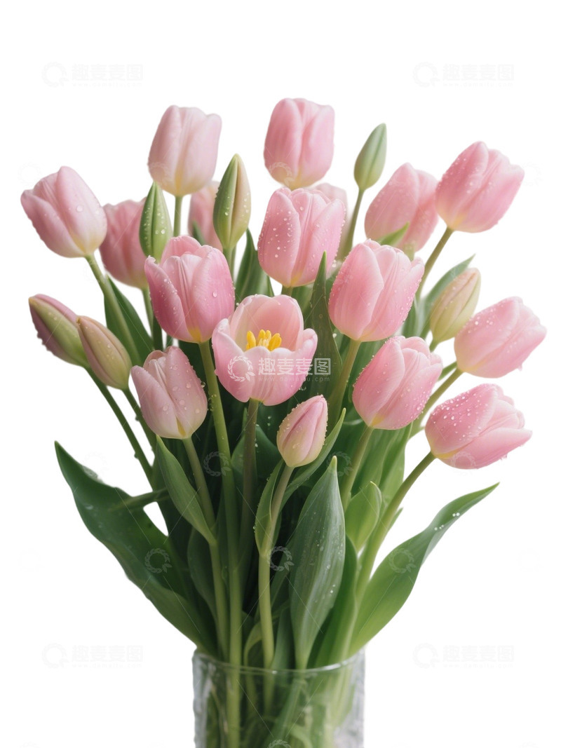高清大图下载【趣麦麦图】郁金香花束写实主题95q