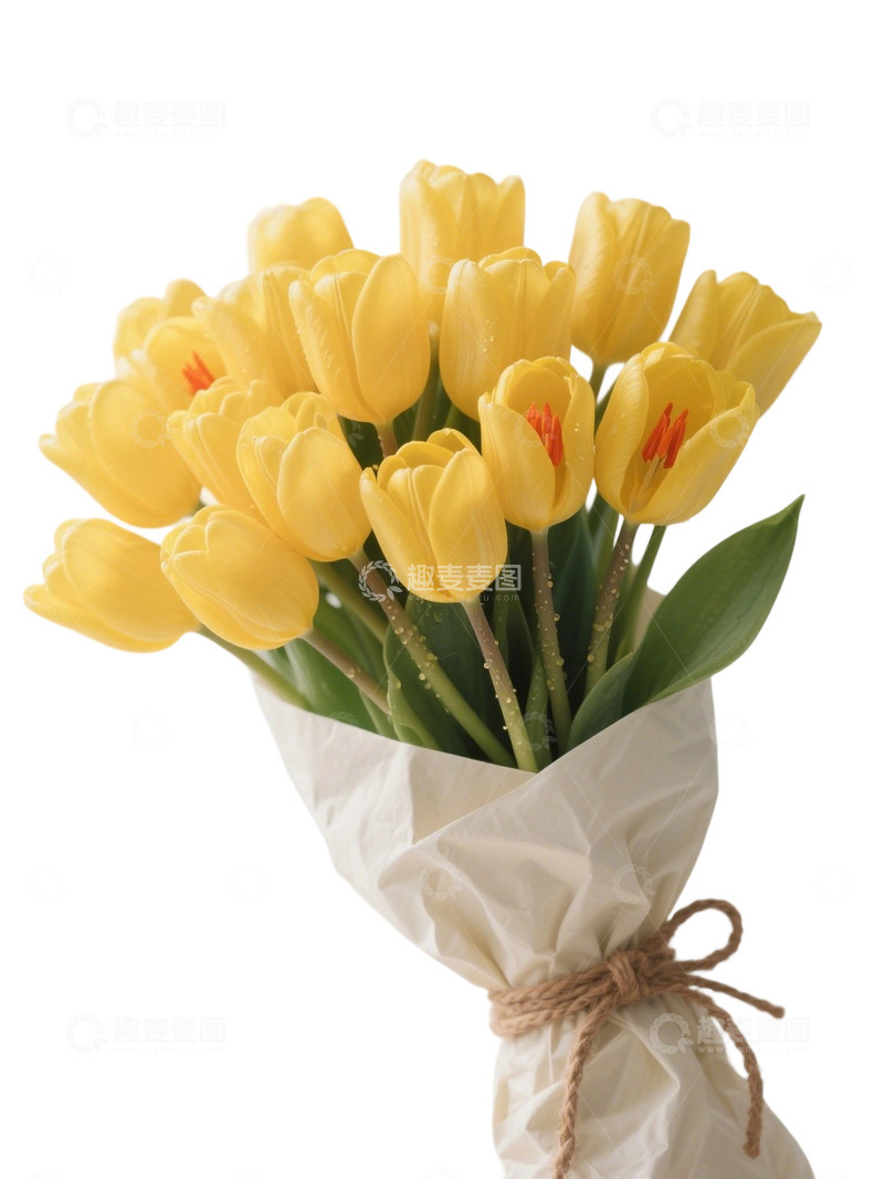 高清大图下载【趣麦麦图】郁金香花束写实主题97i