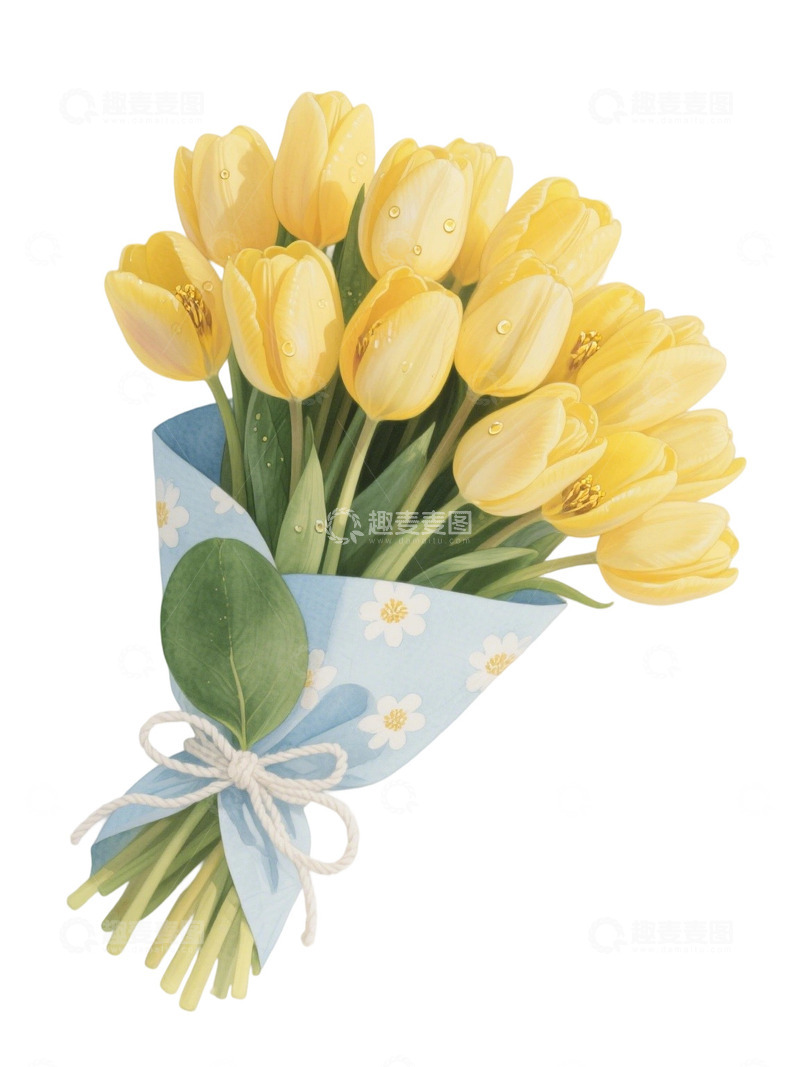 高清大图下载【趣麦麦图】郁金香花束写实主题91o