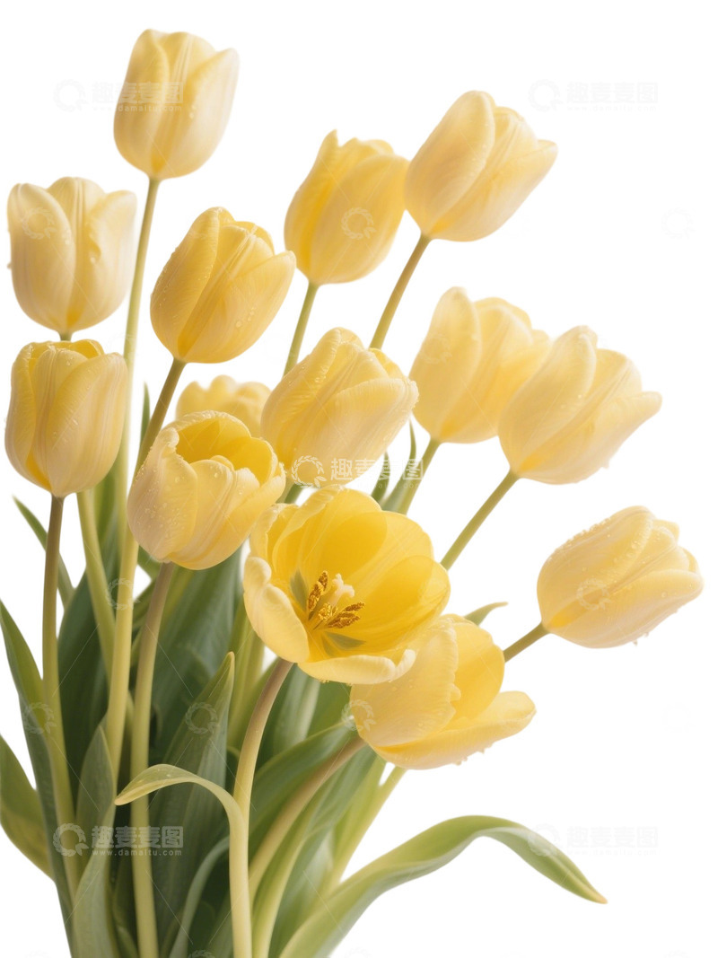 高清大图下载【趣麦麦图】郁金香花束写实主题99y