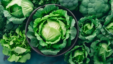 绿色蔬菜俯拍集合图
