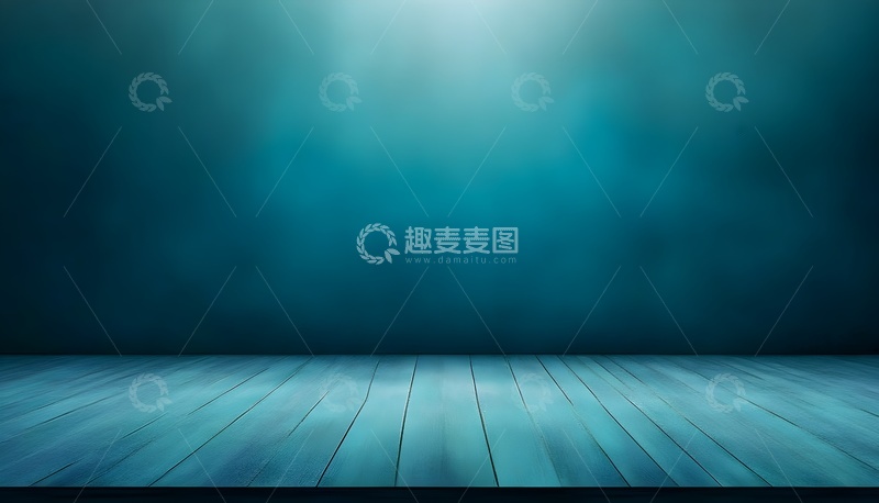 高清大图下载【趣麦麦图】蓝绿色渐变舞台背景图