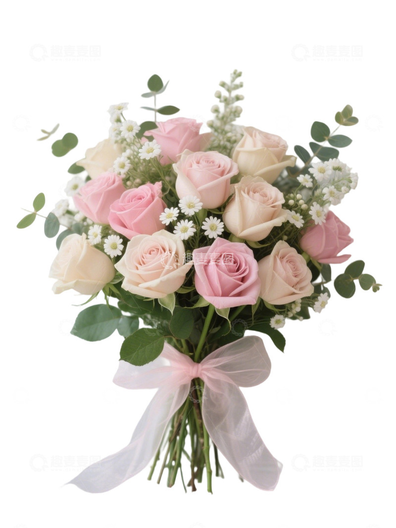 高清大图下载【趣麦麦图】玫瑰花花束写实主题47