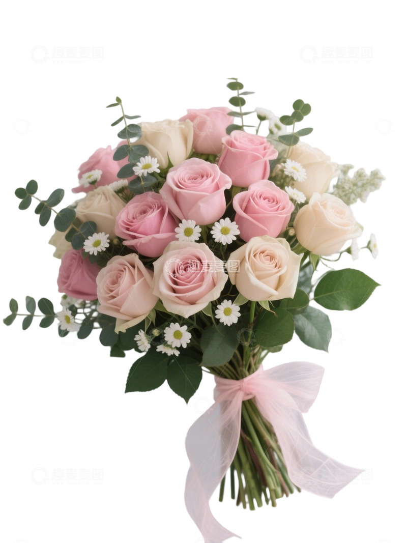 高清大图下载【趣麦麦图】玫瑰花花束写实主题36