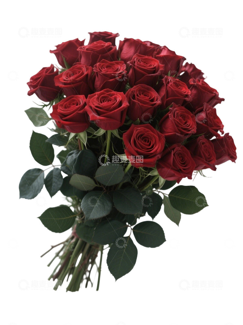 高清大图下载【趣麦麦图】玫瑰花花束写实主题56