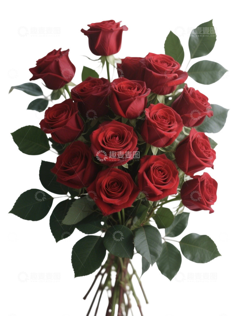 高清大图下载【趣麦麦图】玫瑰花花束写实主题55