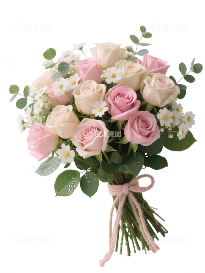 高清大图下载【趣麦麦图】玫瑰花花束写实主题43