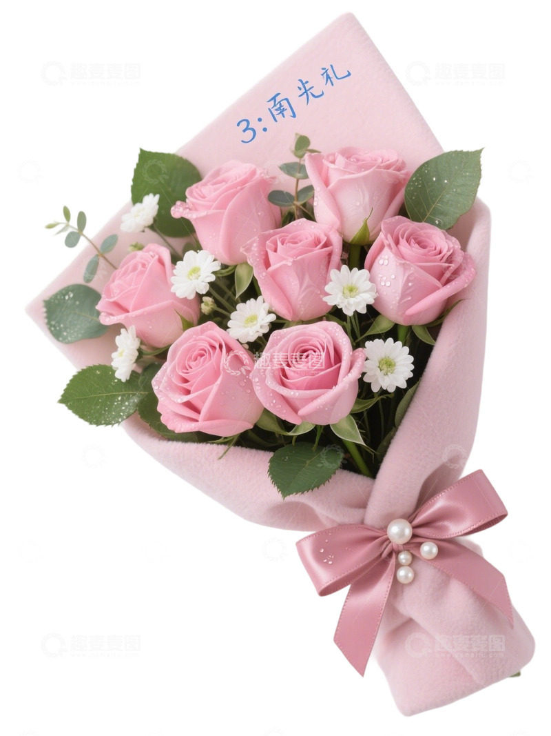 玫瑰花花束写实主题t1