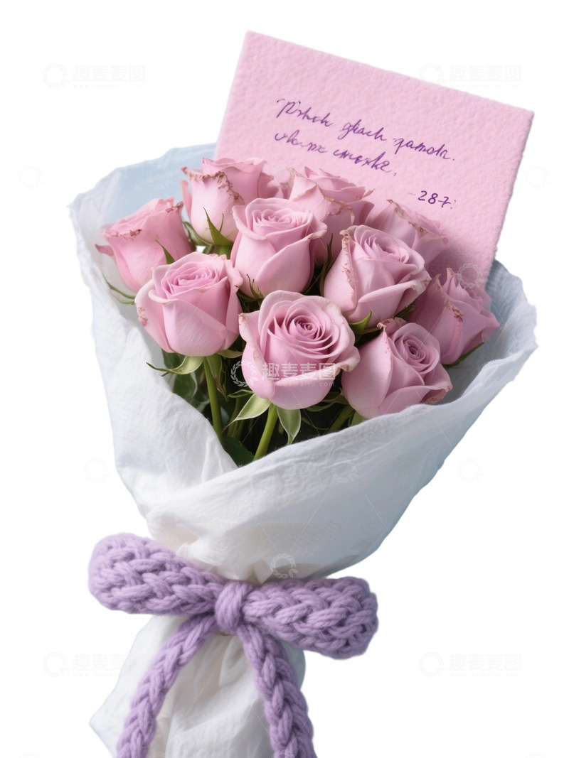 高清大图下载【趣麦麦图】玫瑰花花束写实主题91e