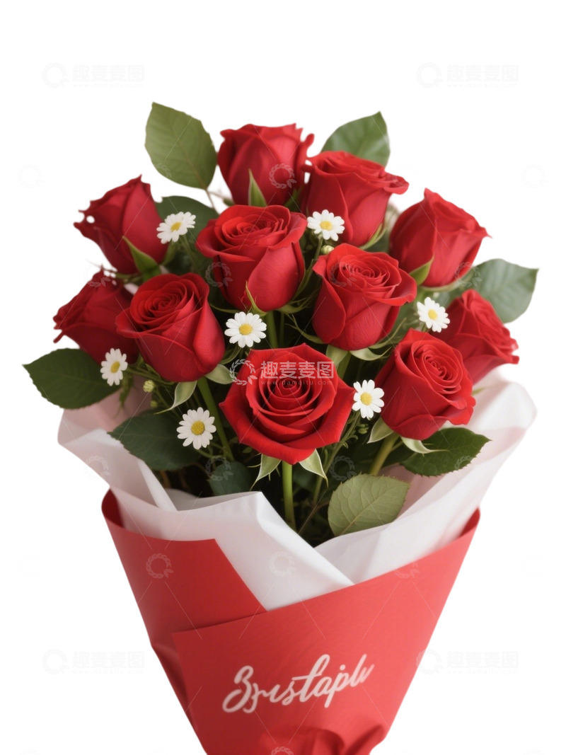 高清大图下载【趣麦麦图】玫瑰花花束写实主题95q