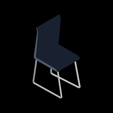 3D渲染椅子家居办公场景矢量元素