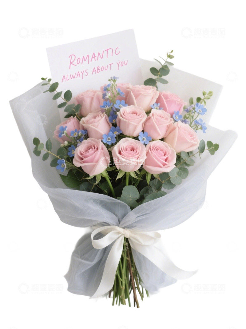 玫瑰花花束写实主题s12